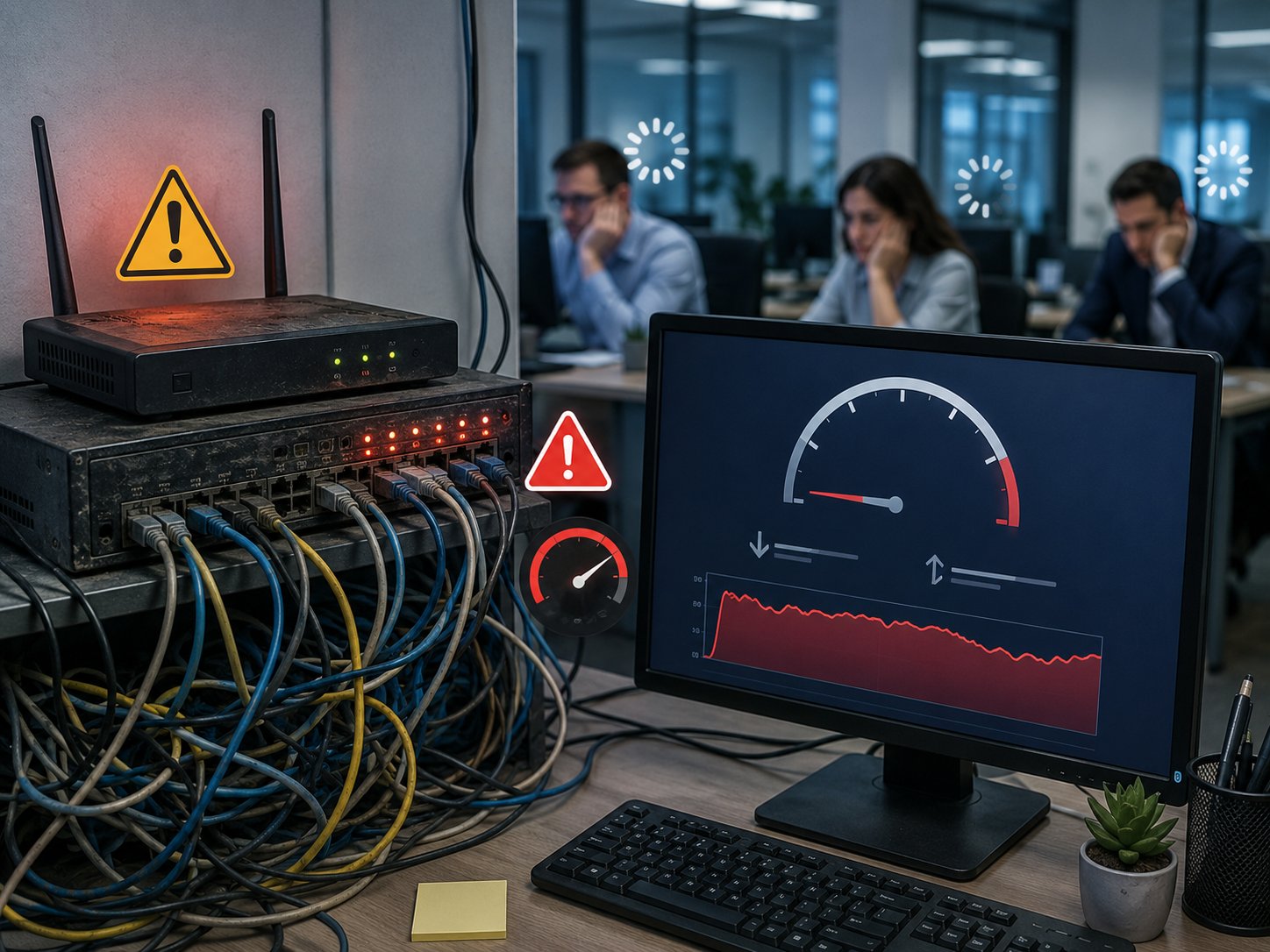 Чому в офісі повільно працює інтернет та як це виправити
